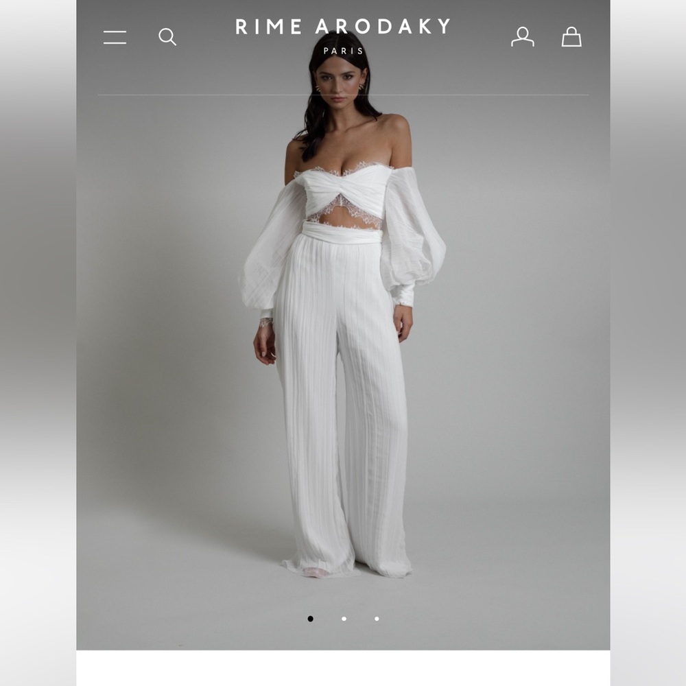Rime Arodaky White Wide Leg Pants